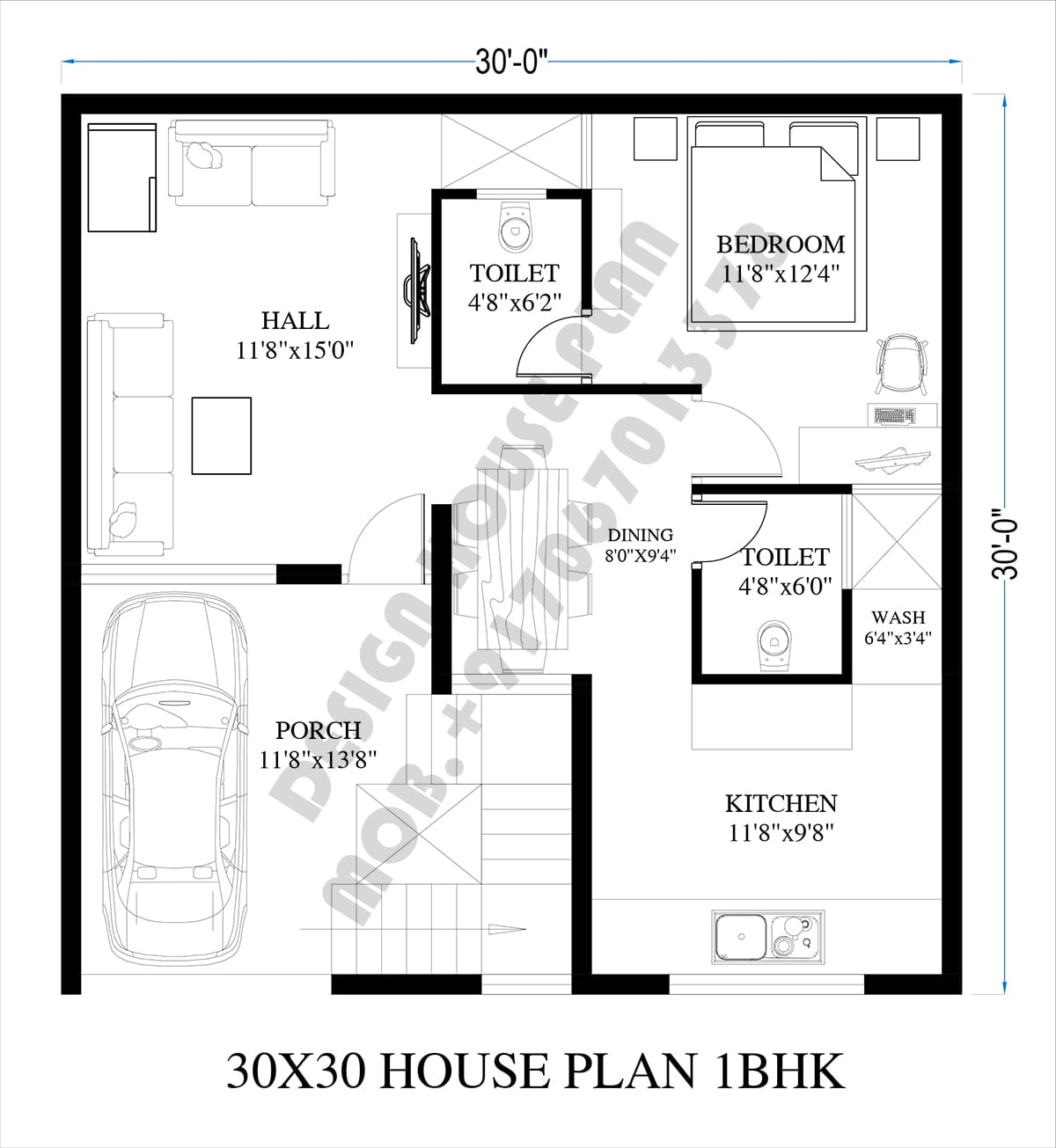 30 30 house plan east facing with vastu